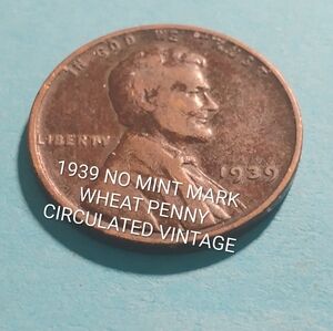 ✅❤️1939 Wheat Penny Coin